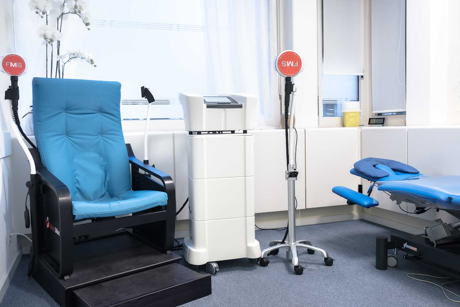 Chaise Tesla care utilisée au Centre physiothérapie Centre Physio & Santé à Genève