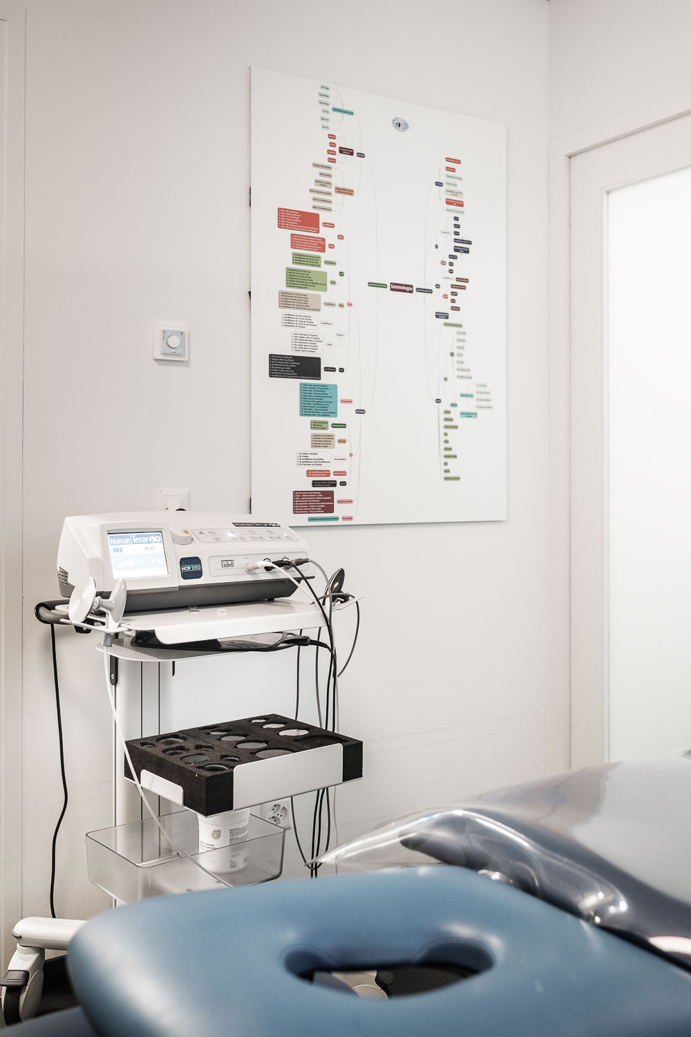 Dispositif Human Tecar dans une salle de consultation au Centre Physio & Santé à Genève